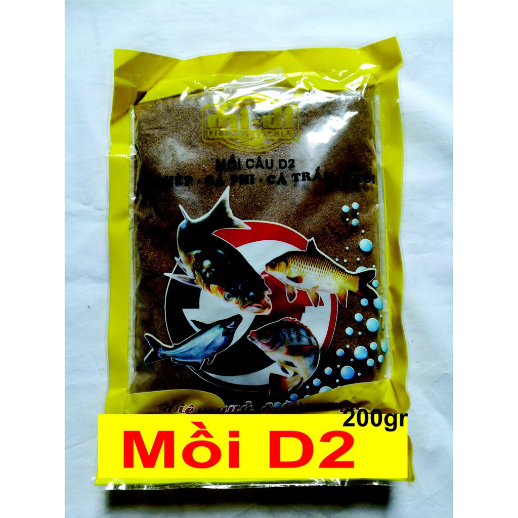 Mồi Câu Cá D1 - D2 - D3 - 200Gr