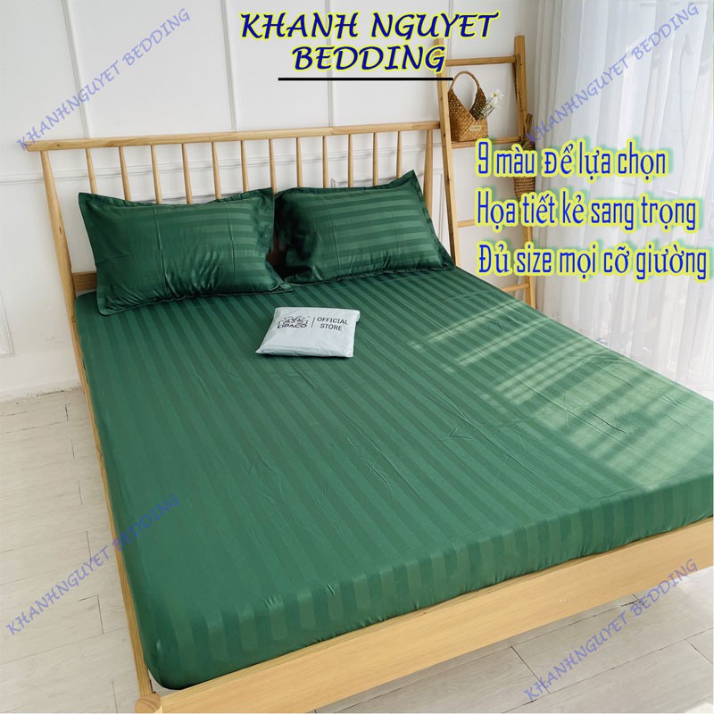 Bộ ga gối cotton kẻ sọc 3f K'home drap kèm áo gối nằm đủ mọi kích thước nệm | WebRaoVat - webraovat.net.vn