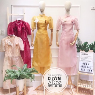 Bigsize Áo dài voan cườm AD02