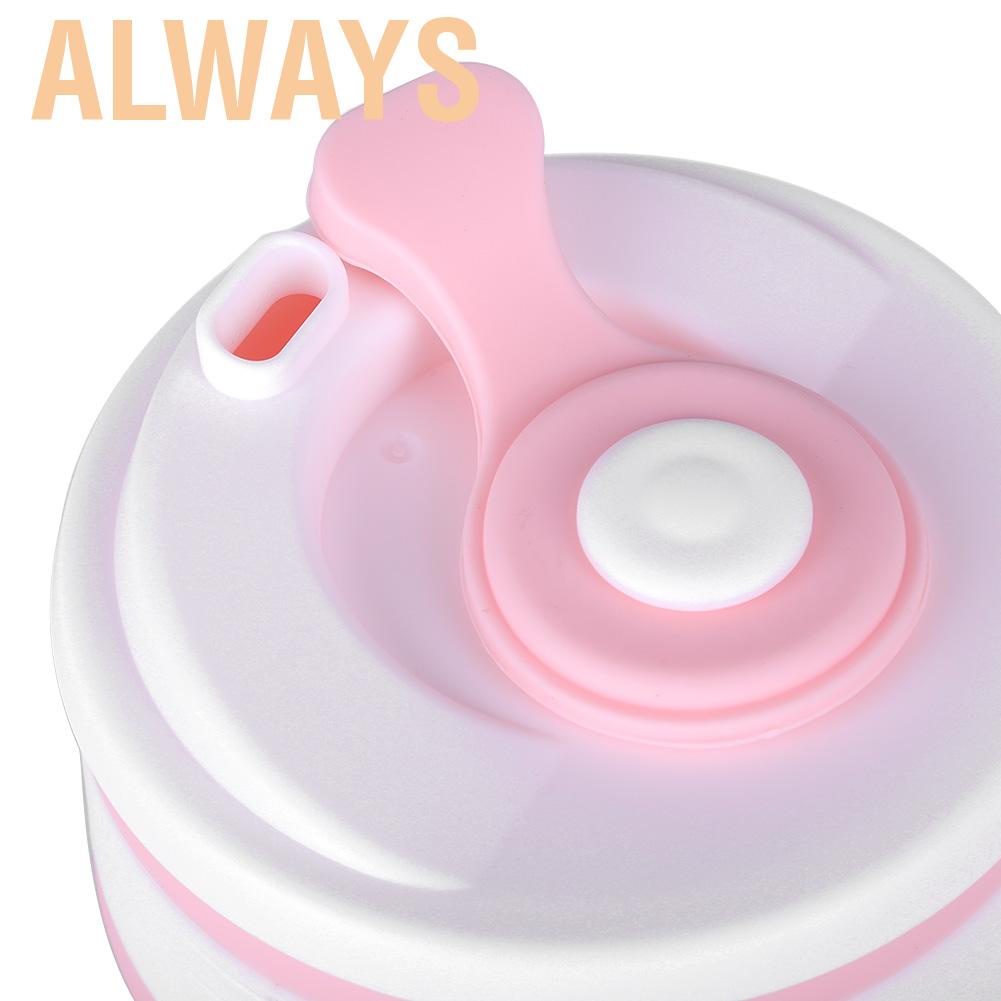 Cốc nước Silicone 350 ml dạng gấp tiện dụng đi du lịch