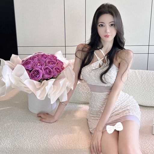 Đầm Hai Dây Phối Lưới Ôm Eo Thời Trang Mùa Hè Hàn Quốc Gợi Cảm Hàng Mới Dành Cho Bạn Nữ
