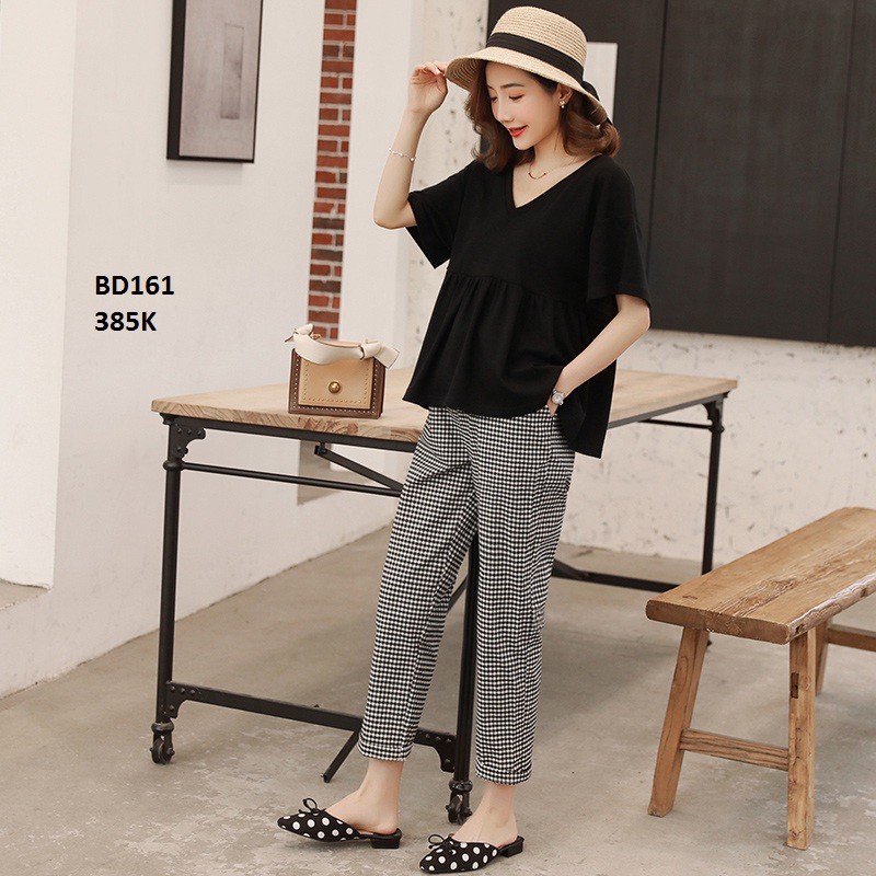 SET BỘ ĐỒ BẦU DÀI ĐI LÀM ĐI CHƠI SANG CHẢNH BD161