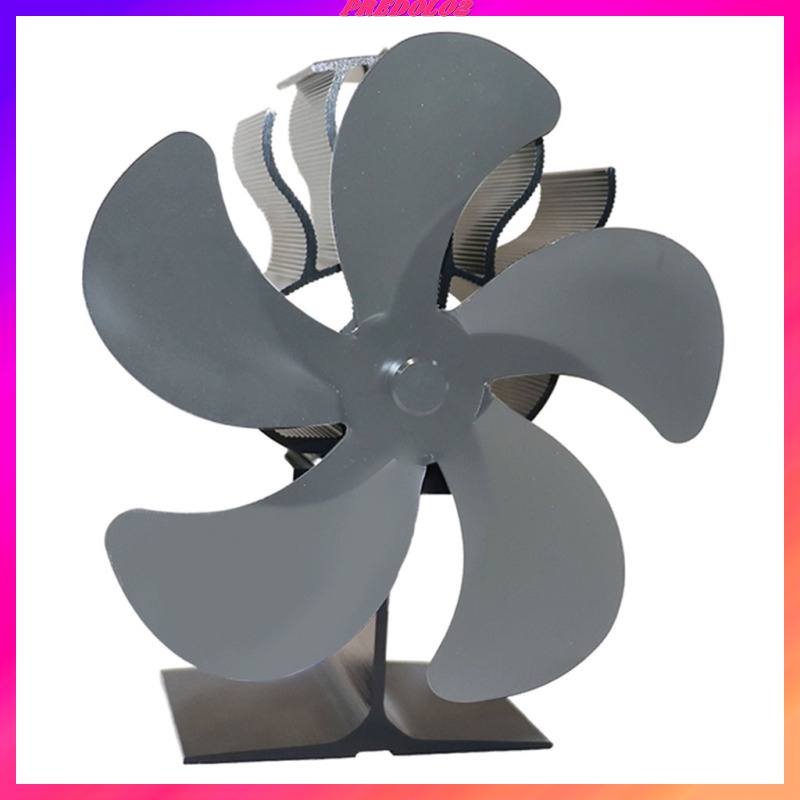 Heat Powered 5 Blade Stove Fan Eco Friendly Fireplace Fan Efficiency