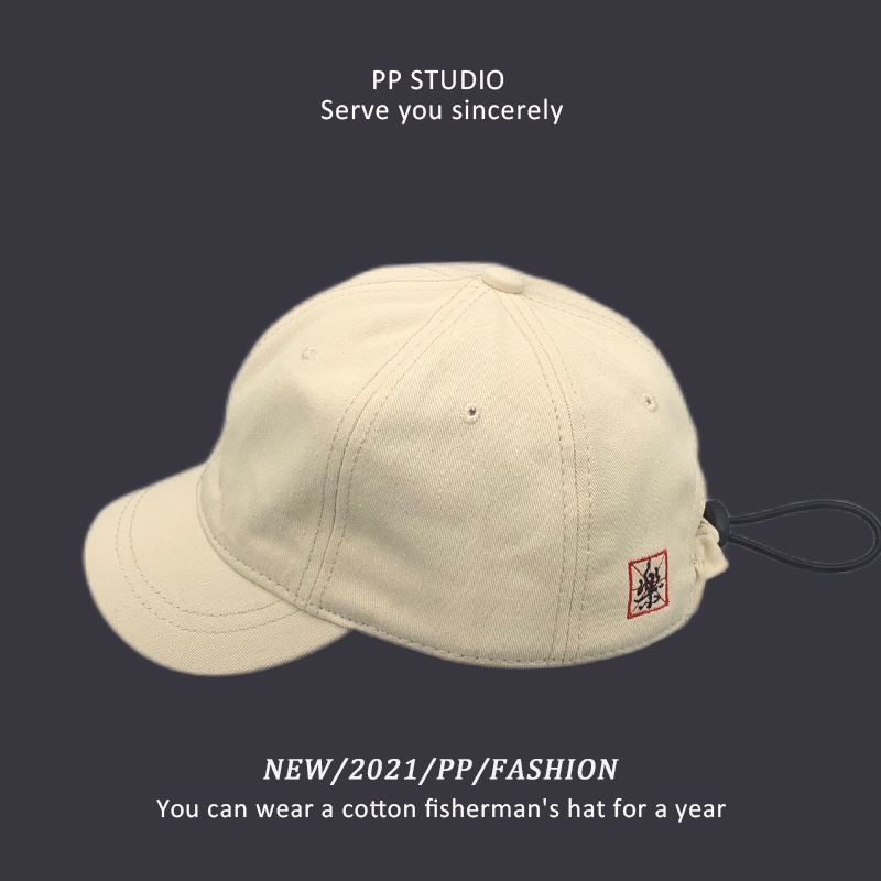 Mũ lưỡi trai vành ngắn mềm mại phong cách Nhật Bản trẻ trung sành điệu cho nam