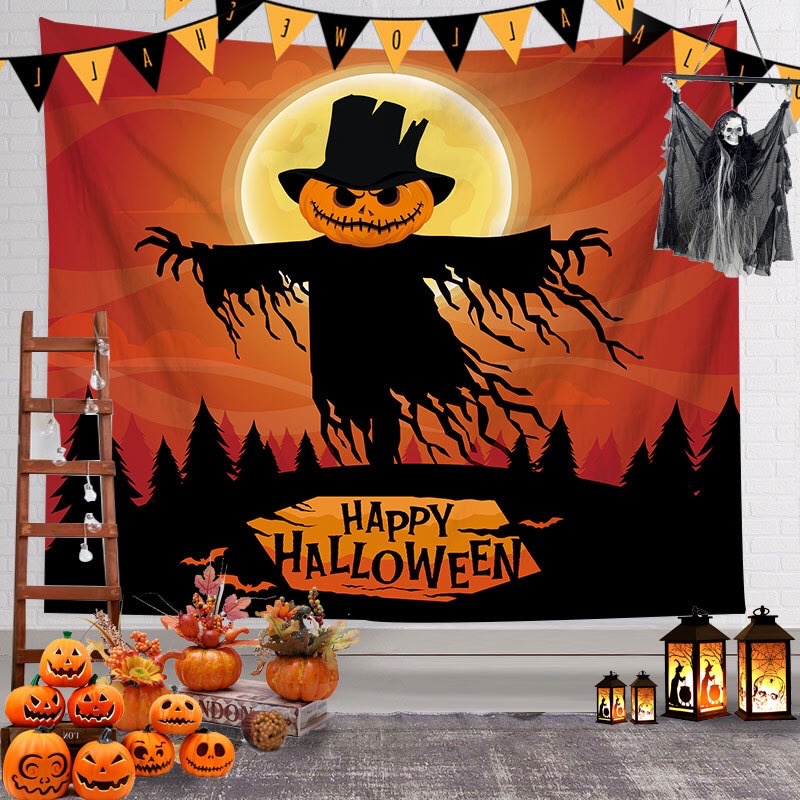 (Order) Tranh vải Decor Halloween/ Trang trí Halloween