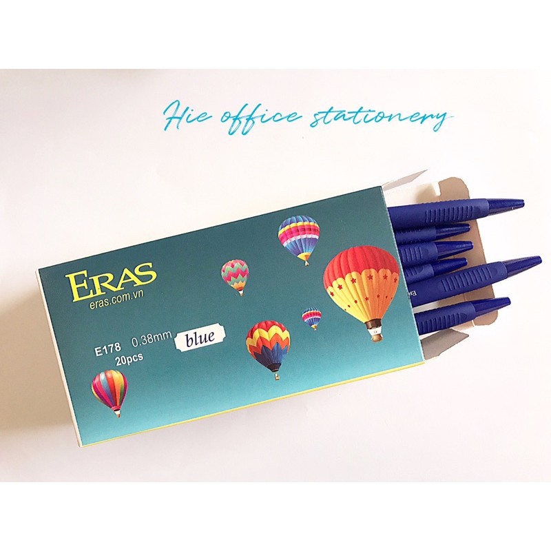 Bút bi tam giác ERÁ  E178 nét bút 0.38mm, Hộp 20 chiếc