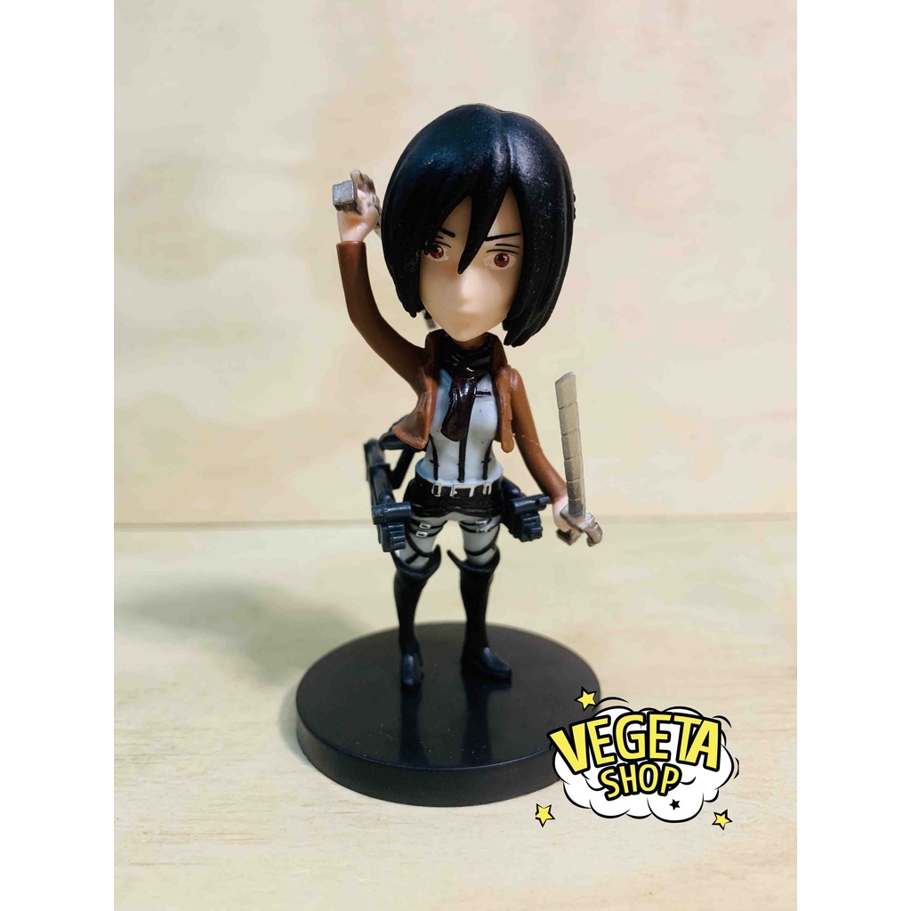 Mô hình Attack On Titan - AOT - Đại chiến Titan - 6 nhân vật Eren Mikasa Armin Hange Sasha Levi tự chọn - Cao 9~10cm