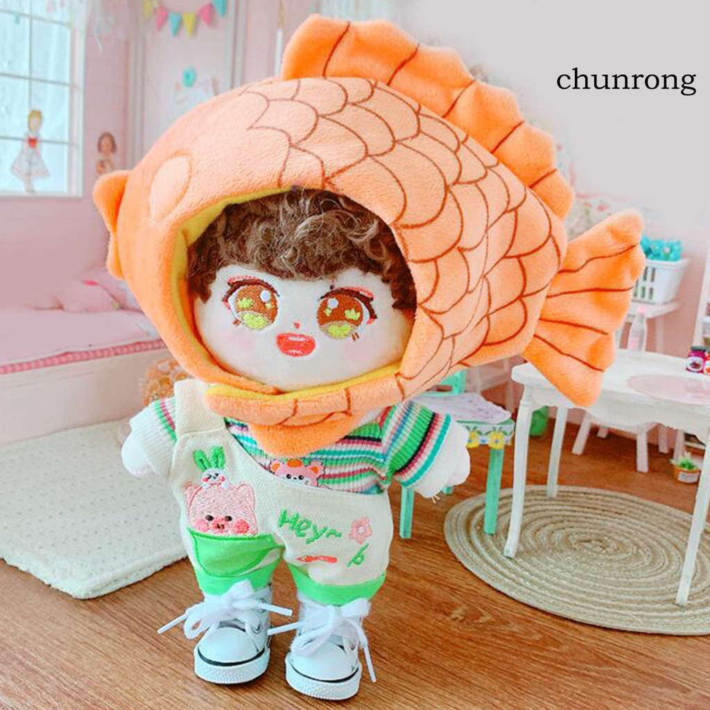 Áo/Quần yếm/Mũ/Đôi giày vải cho búp bê Taiyaki