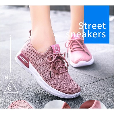 Giày Thể Thao Nữ siêu thoáng siêu êm chân hot trend 2021, Giày Thể Thao Sneaker Nữ GH5