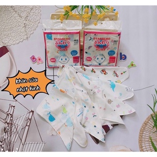 Khăn sữa hoa xuất Nhật (1 gói 10 chiếc)