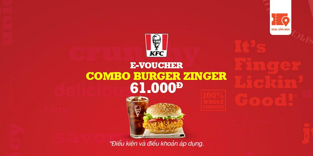 E-Voucher KFC Combo Burger Zinger