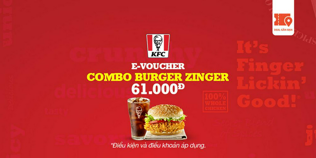 E-Voucher KFC Combo Burger Zinger