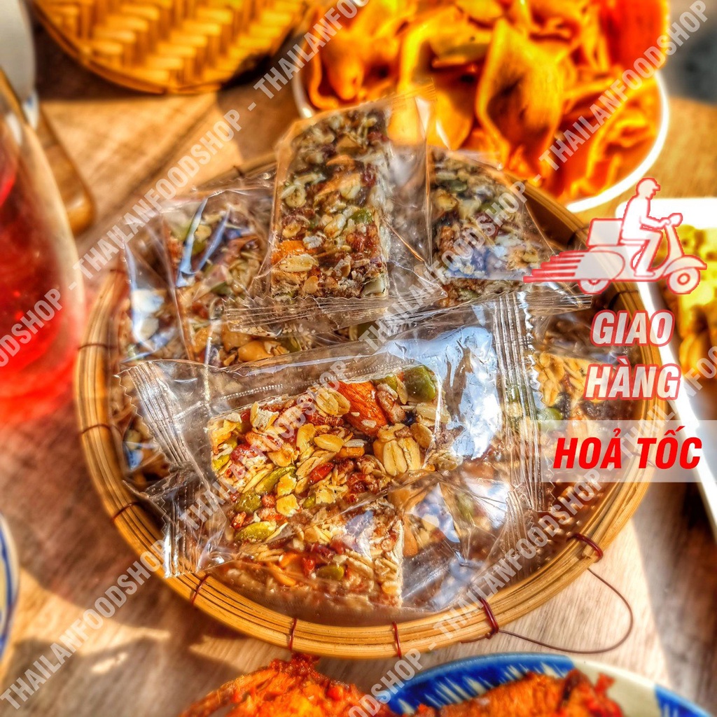 Thạnh Gạo Lứt Granola - Combo 10 thanh rời