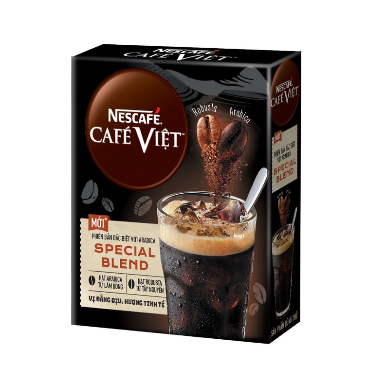 [Gro gift] Hộp mẫu thử Cà phê đen hòa tan Arabica và Robusta NESCAFÉ Café Việt (2 gói x 16 gram)