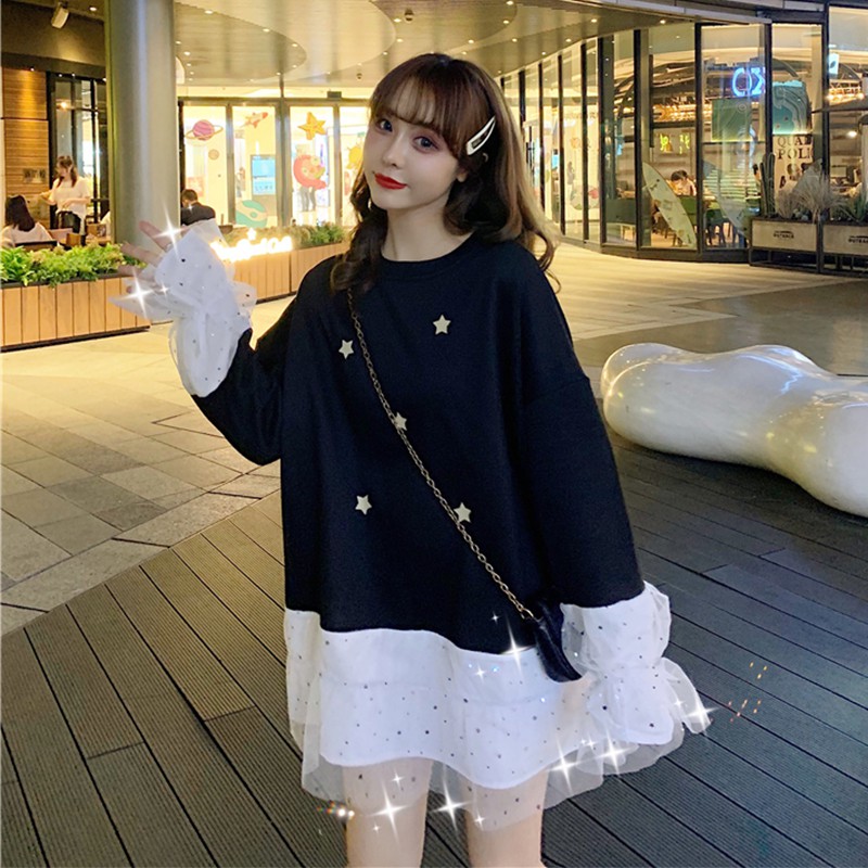 Ao Thun Phối Lưới Hinh đinh Cac Ngoi Sao Lấp Lanh Shopee Việt Nam