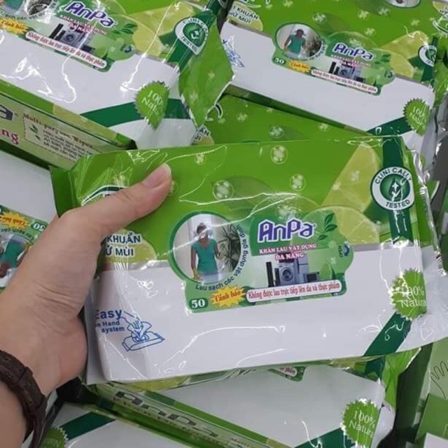 Từ 28,890đ mua ngay Khăn ướt đa năng Anpa 50 tờ nặng 800gr kích thước  24x33cm lau chùi bếp, sàn, vật dụng | Giá sỉ lẻ