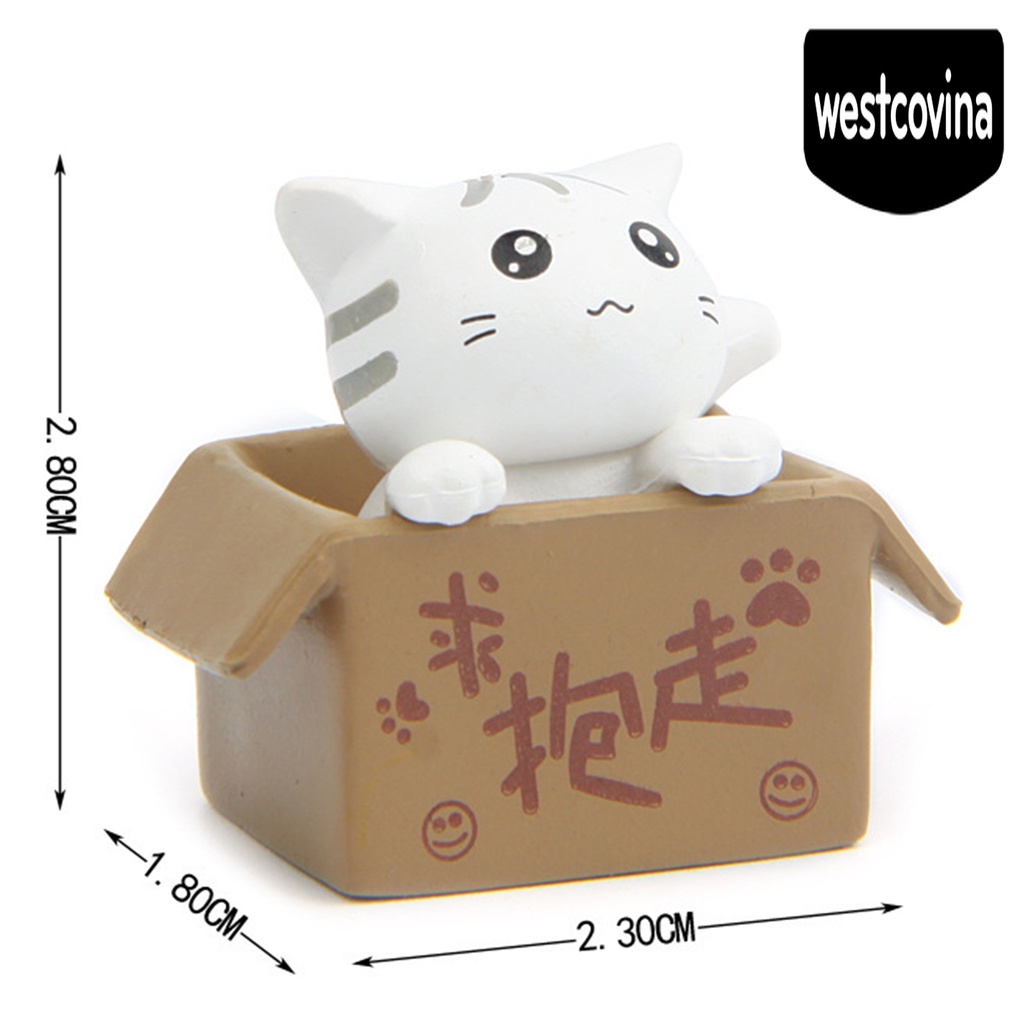 [Hot]☀ Mô Hình Chú Mèo Bằng PVC Trang Trí Ban Công