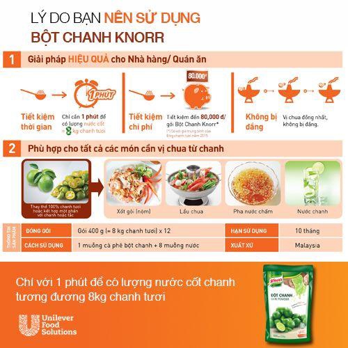 BỘT CHANH KNORR 400G KNORR LIME POWDER