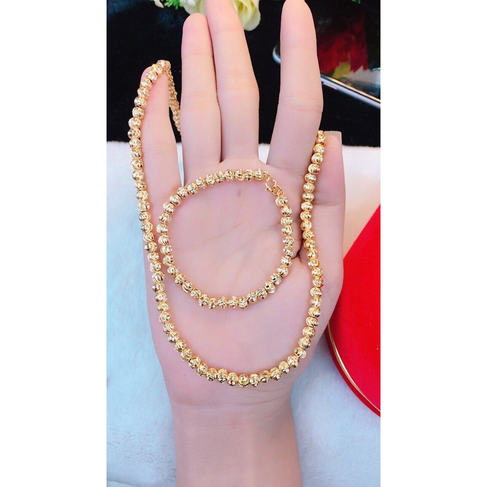Combo Day Chuyền Bi Nữ Mạ Vang 18k Cao Cấp Shopee Việt Nam