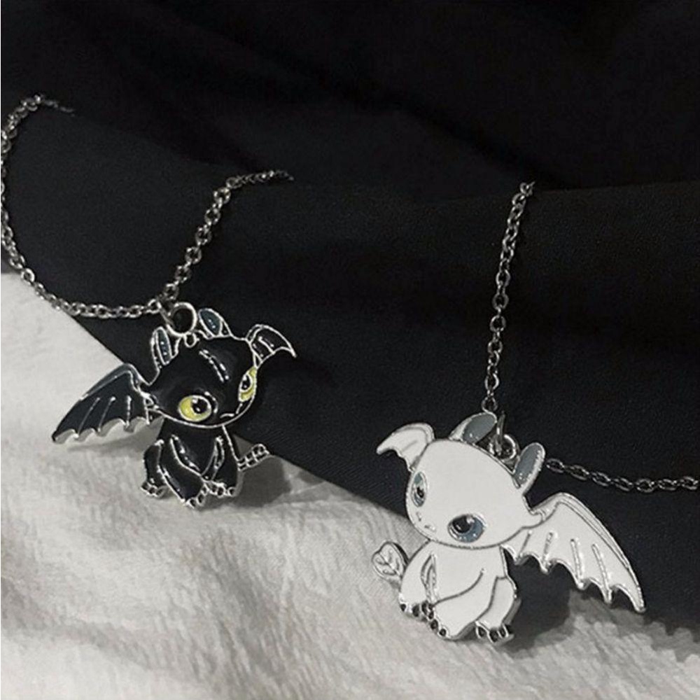 Dây chuyền hình nhân vật anime Toothless Dragon trong Bí kíp luyện rồng