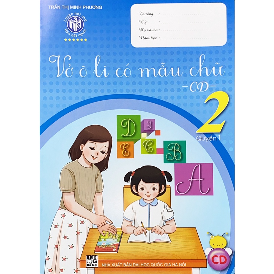 Sách - Vở ô li có mẫu chữ (CD)- 2 - Quyển 1