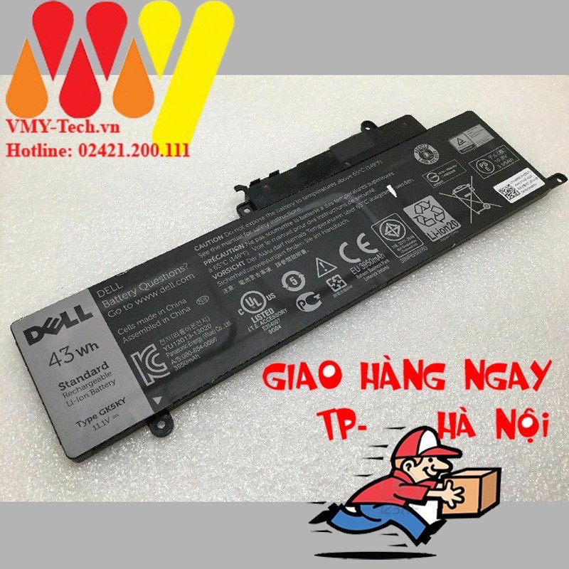 [Giảm Mạnh] Pin Laptop Dell Inspiron 7359 7558 7568 15 7353 7352 GK5KY