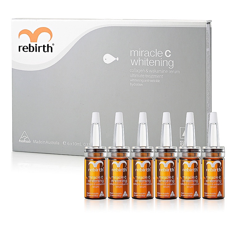 Serum Tế bào gốc Dưỡng Trắng Da Rebirth Miracle C Whitening Maximum - set 6 chai