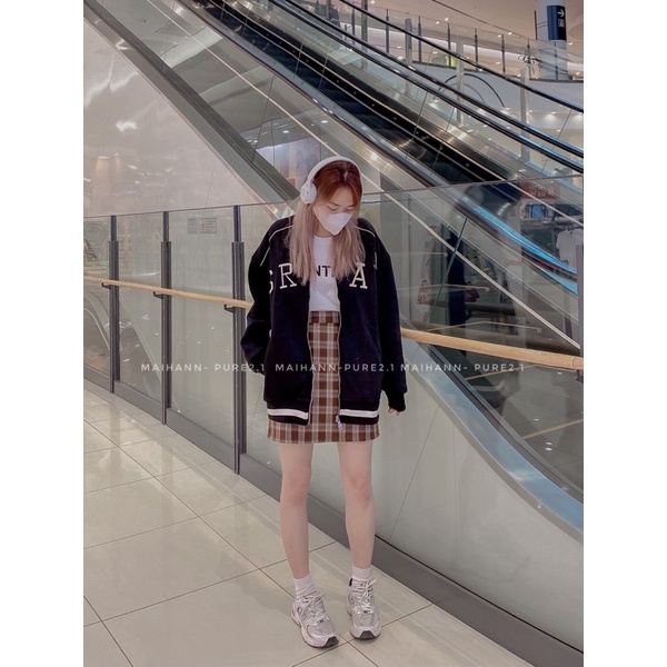 Áo khoác bomber nỉ lót bông chữ GRAY | BigBuy360 - bigbuy360.vn