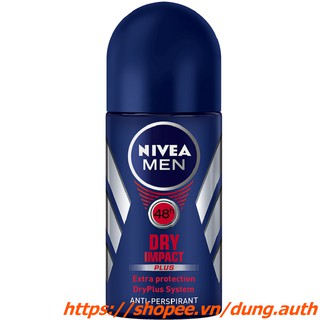 Lăn Khử Mùi Nivea Nam 50ml Khô Thoáng