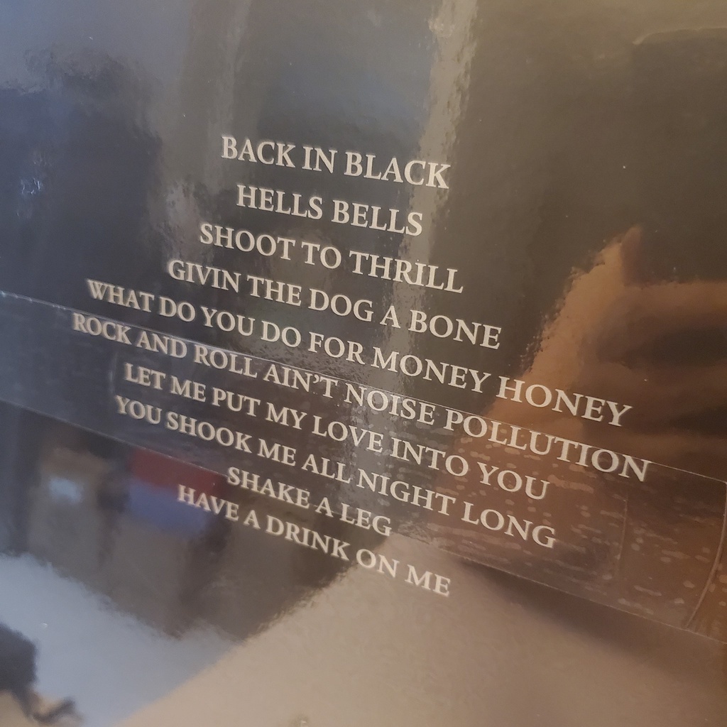 AC/DC - BACK IN BLACK vinyl đĩa than ACDC