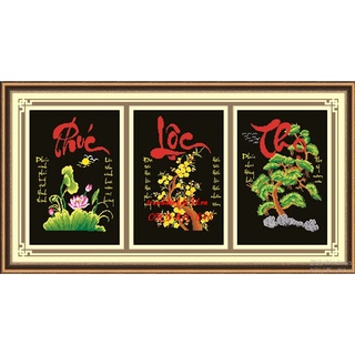 Tranh đính đá phúc lộc thọ LV099