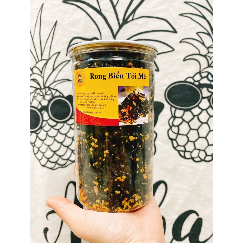 RONG BIỂN TỎI MÈ, pet 150g, loại ngon