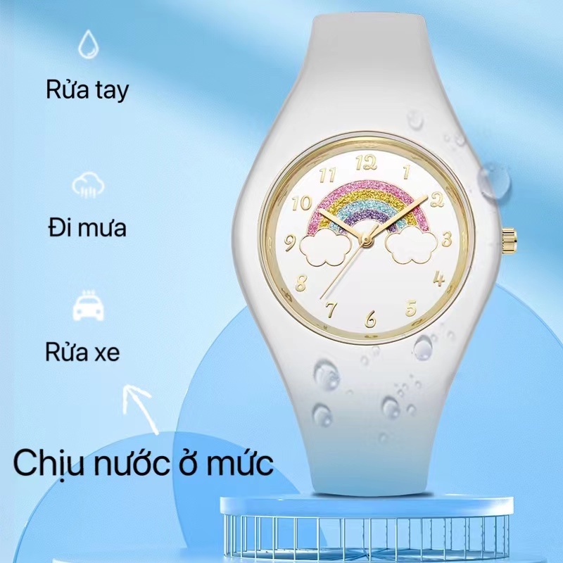 Đồng hồ thời trang TPIV đeo tay mặt tròn dây đeo  silicol thời trang cho nữ | BigBuy360 - bigbuy360.vn