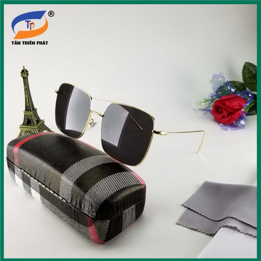 Kính mắt thời trang chống UV TẶNG hộp đựng khăn lau kính Bảo hành 12 tháng
