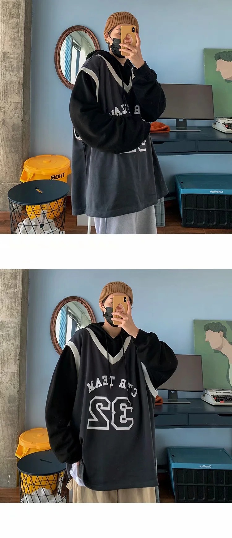 Áo hoodie dáng rộng thời trang thu đông cho các cặp đôi | BigBuy360 - bigbuy360.vn