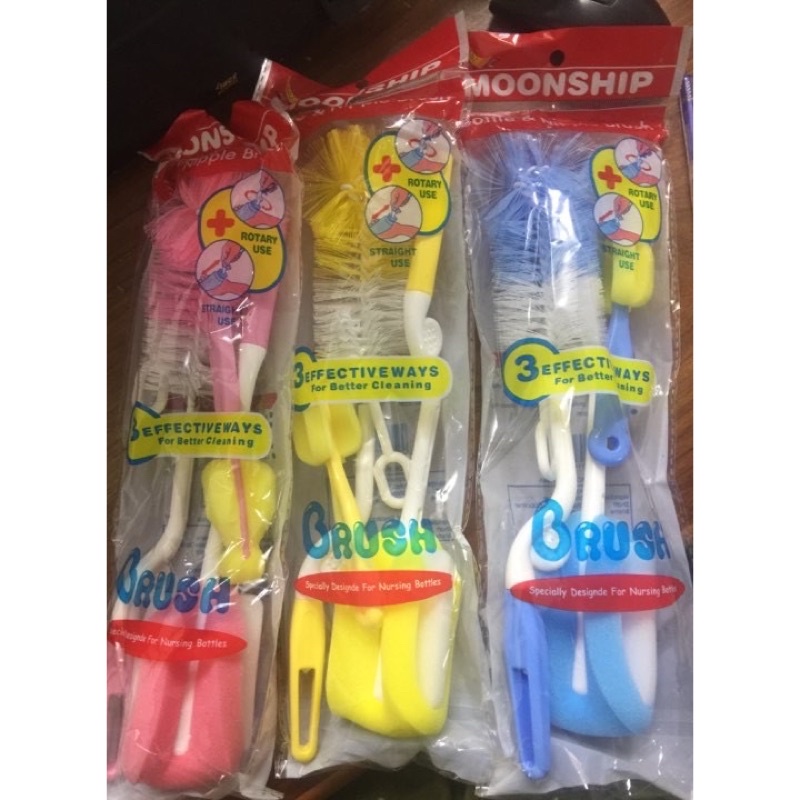 [HCM-GIÁ RẺ]⚡️Freeship. Cọ bình sữa cho bé 4 chi tiết. Cọ bình sữa Moonship 4 chi tiết.