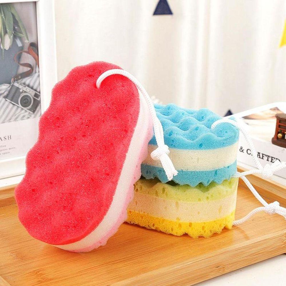 Bàn Chải Tắm Ba Lớp Mềm Mại Dùng Mát Xa Tẩy Tế Bào Chết Cơ Thể