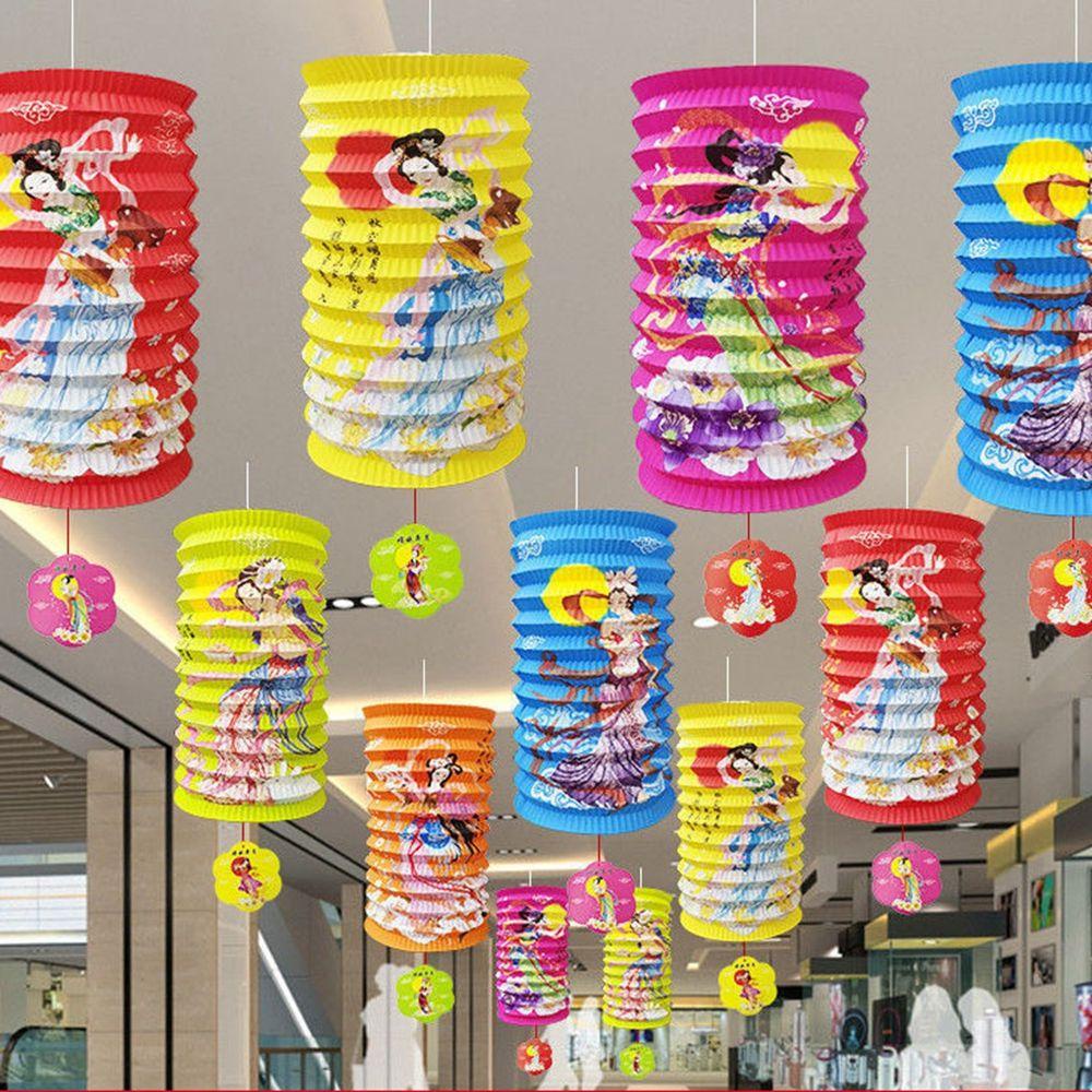 Lồng Đèn Giấy Gấp Gọn Họa Tiết Hoạt Hình Sáng Tạo Trang Trí Tiệc Cưới