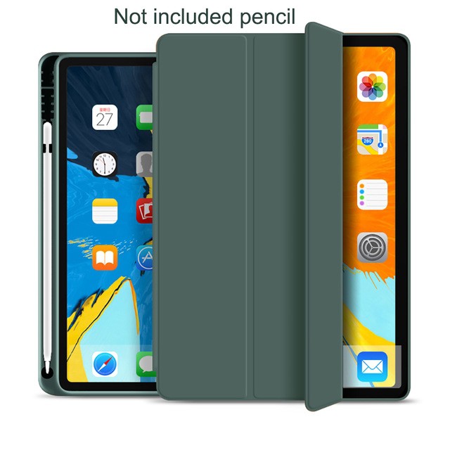 [Bản cao cấp] Bao da ipad siêu chống sốc Flip Cover Có Khay Đựng Bút