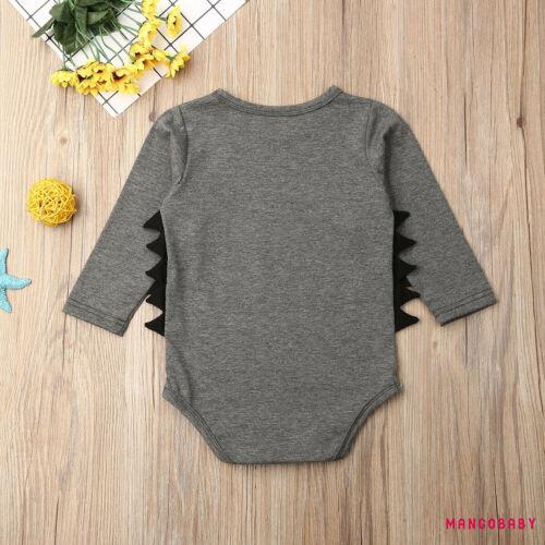 Áo Liền Quần Tã In Hình Khủng Long Đáng Yêu Cho Bé