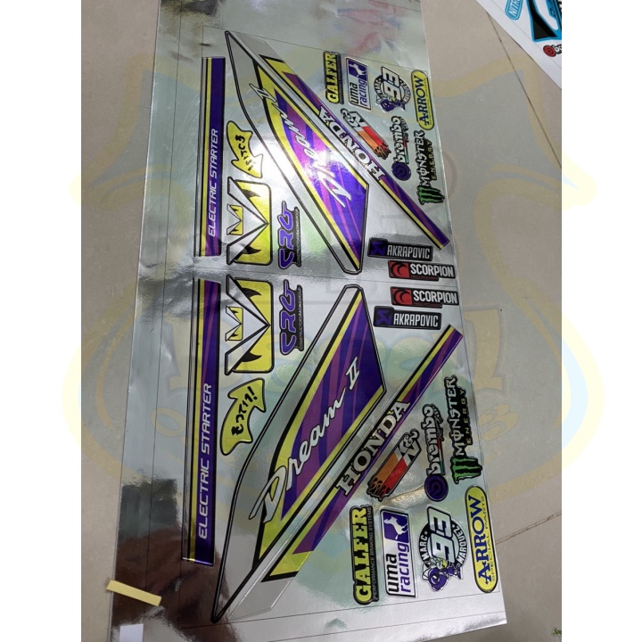 ( Quí khách vui lòng mang ra tiệm cho thợ dán ) Tem DREAM CHẤT LIỆU CROM DẺO CAO CẤP