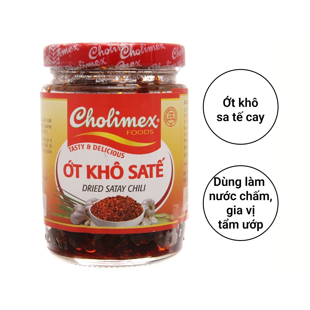 Ớt khô Satế cholimex thơm ngon đậm đà không thể quên