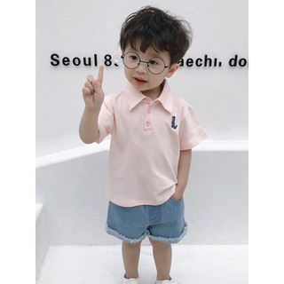 Áo sơ mi POLOT ve áo trẻ em phiên bản Hàn Quốc mùa hè 2019