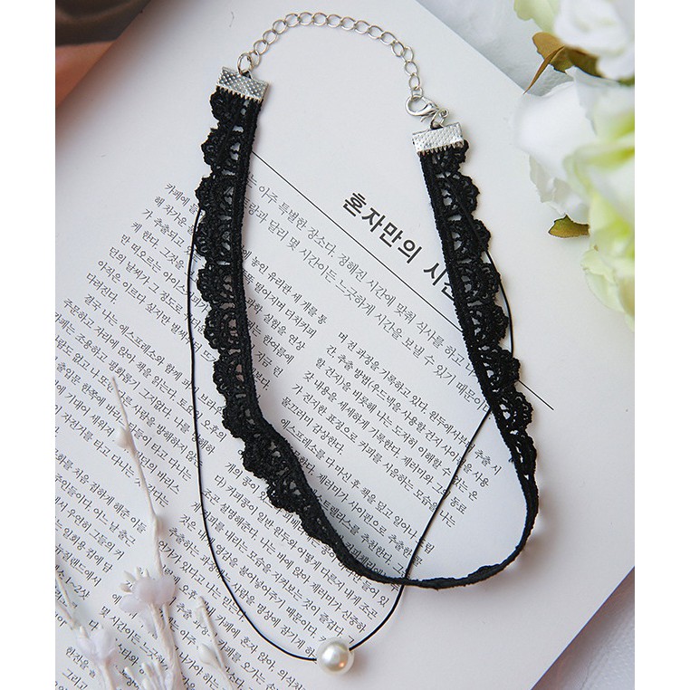Chocker ren phong cách Hàn mẫu mới - DC73 giá siêu rẻ