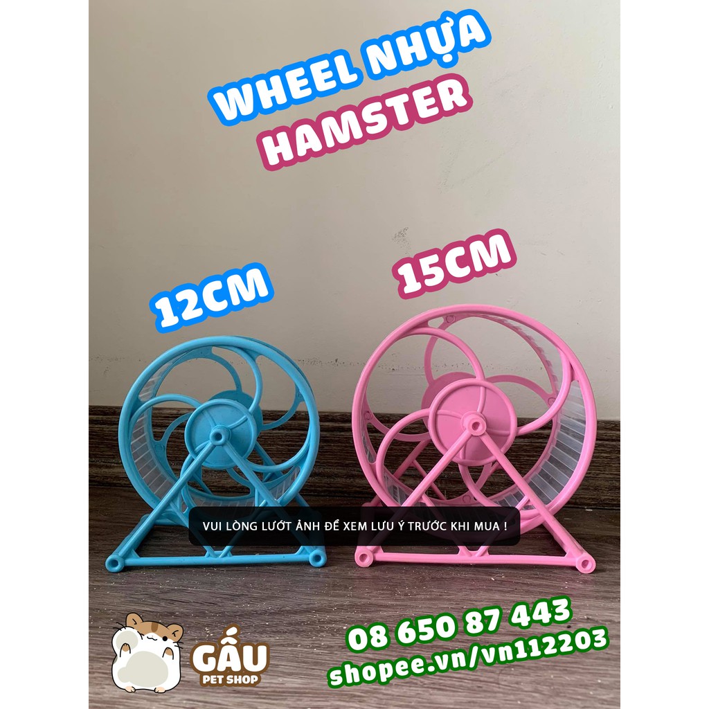 Wheel dành cho hamster size 12cm &amp; 15cm