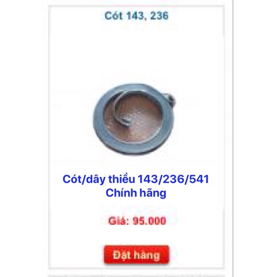 cót máy cắt cỏ 143/541 thuỵ điển chính hãng