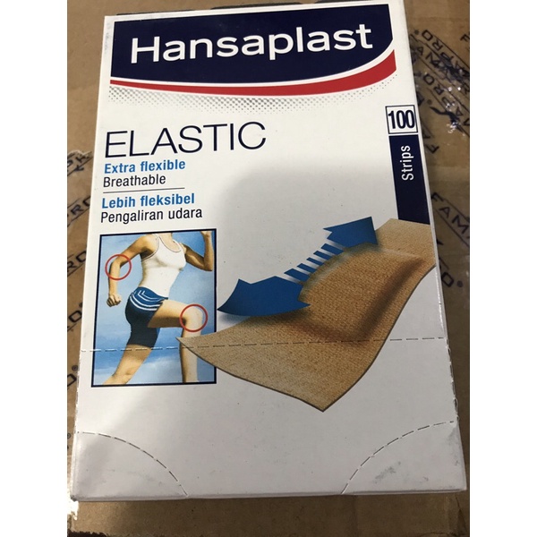 Băng keo cá nhân hansaplast elastic 100 miếng indonesia 65mm x 19mml