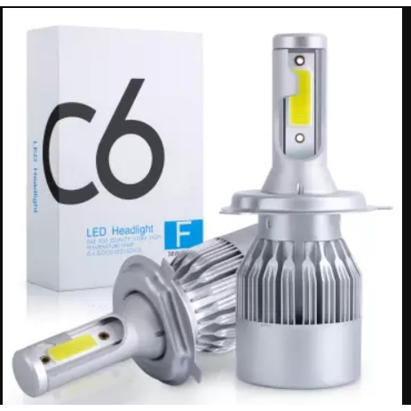 2 bóng đèn Led C6 màu trắng 6000k đủ chân: H1, H3, H4, H7, H8/H9/H11, 9005/HB3, 9006/HB4, 9012, H13, 880