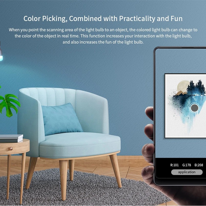 GOOGLE Bóng Đèn LED Thông Minh Xiaomi Youpin Yeelight 1SE E27 6W RGBW Điều Khiển Từ Xa Bằng Điện Thoại