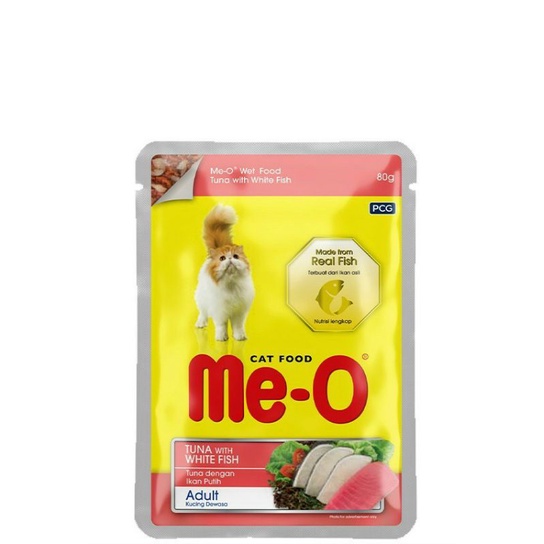 Pate cho mèo lớn, pate cho mèo con MeO 80g vị cá ngừ, cá thu, thịt gà!